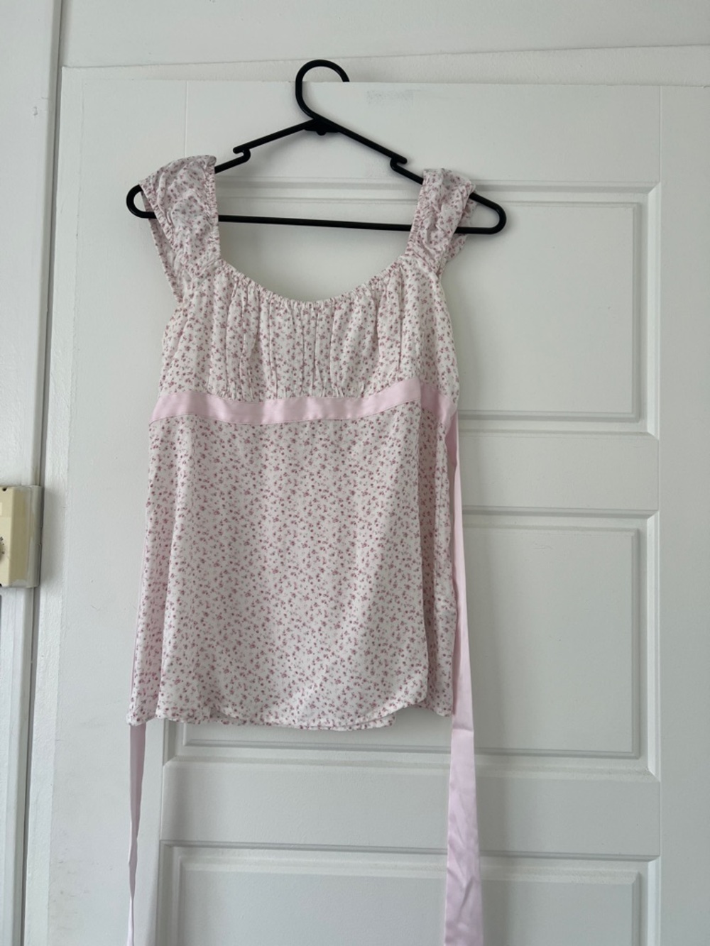 Hollister Easy Satin Tie Babydoll top